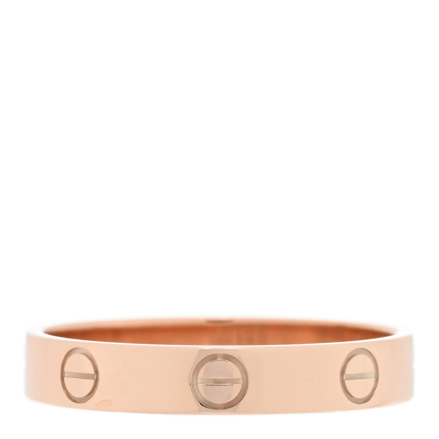 18K Pink Gold 4mm LOVE Wedding Band Ring 58 8.25