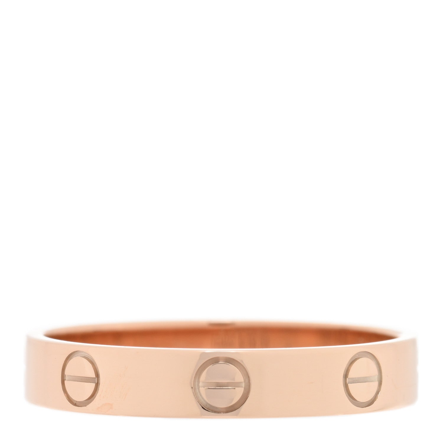 Cartier 18K Pink Gold 4mm LOVE Wedding Band Ring 58 8.25 3 of 5