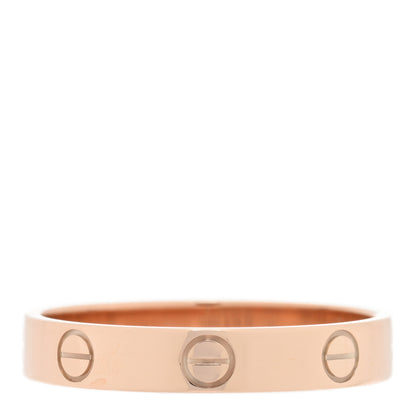 Cartier 18K Pink Gold 4mm LOVE Wedding Band Ring 58 8.25 3 of 5