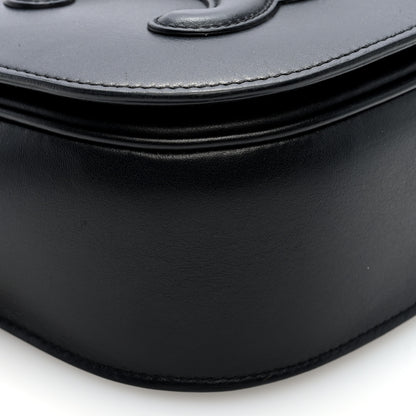 Celine Smooth Calfskin Cuir Triomphe Folco Crossbody Bag Black 8 of 9