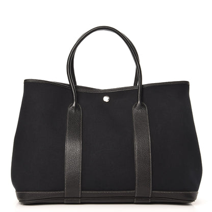 Hermes Toile Negonda Garden Party Tote 36 MM Black 1 of 12
