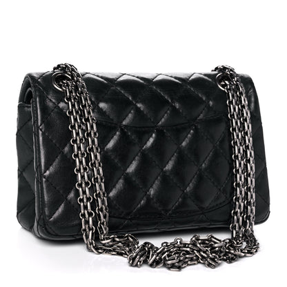 Chanel Iridescent Calfskin Quilted 2.55 Reissue 224 Flap Black 2 of 17