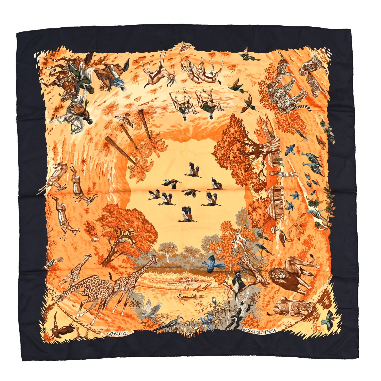 Hermes Silk Africa Scarf 90 1 of 4