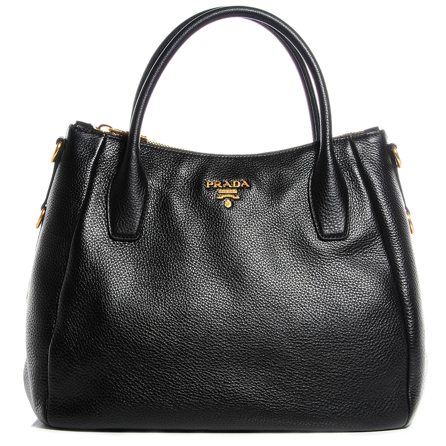Vitello Daino Shoulder Bag Nero Black