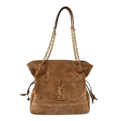 Saint Laurent Suede Small Jamie Shopping Tote Golden Leaf 1 of 11