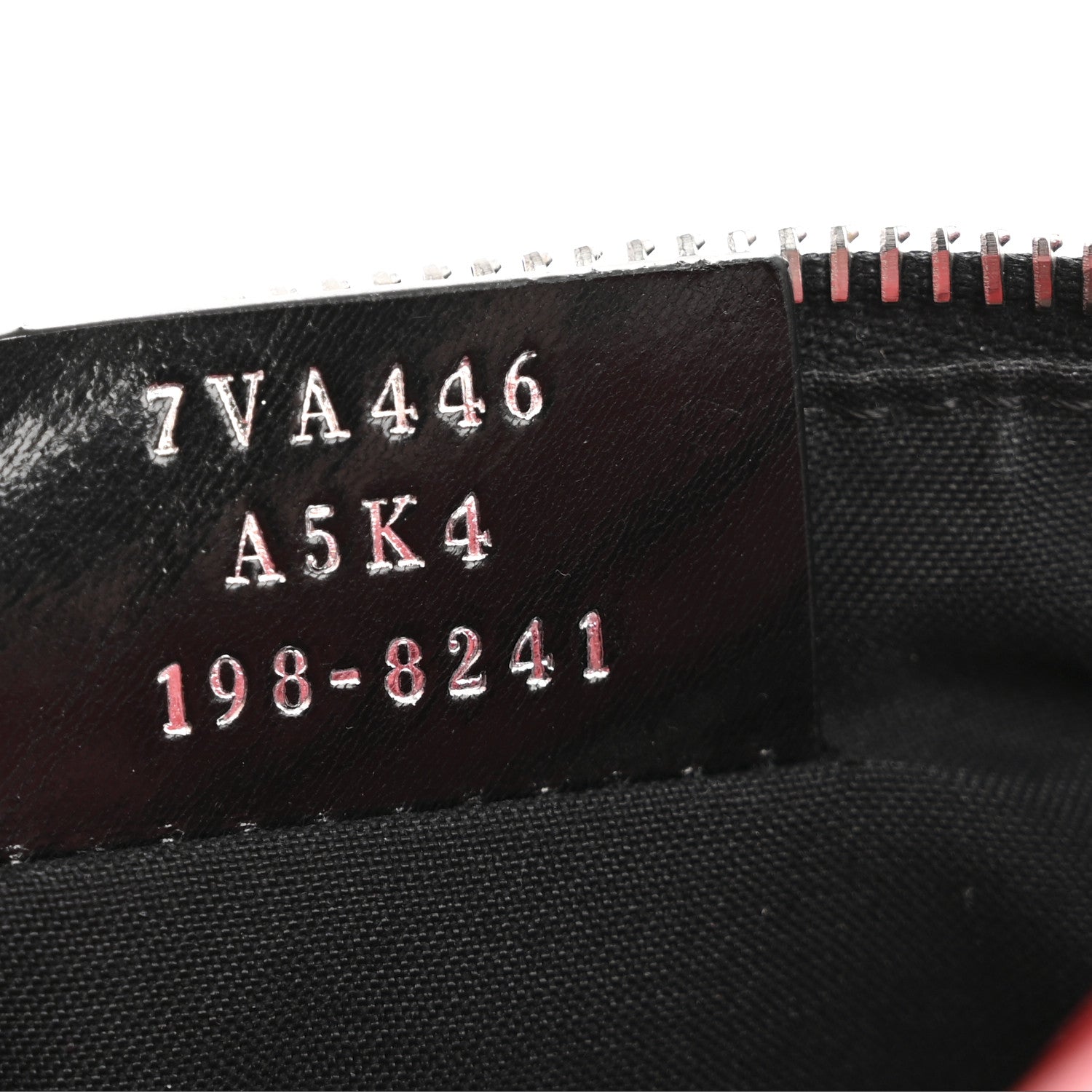 Fendi Glazed Fabric Vitello Century FF 1974 Stamp Patch Pocket Belt Bag Rosso 7 of 13