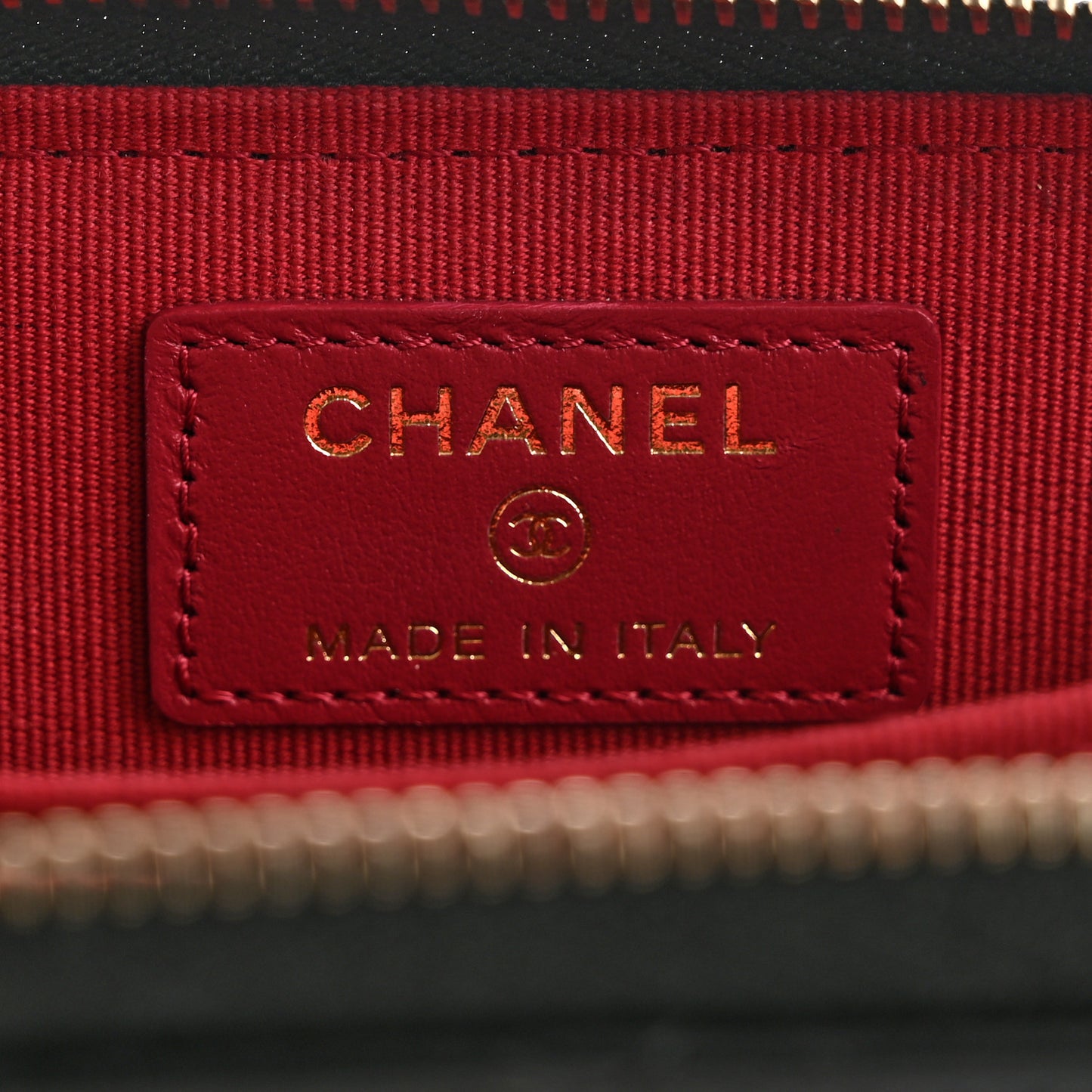 Lambskin Quilted Chanel 19 Zip Around Coin Purse Wallet Black