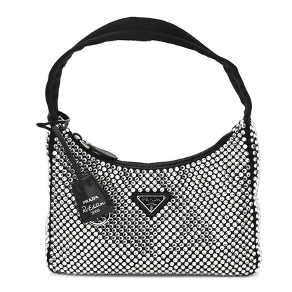 Prada Satin Crystal Mini Re-Edition 2000 Bag Cristal 1 of 9