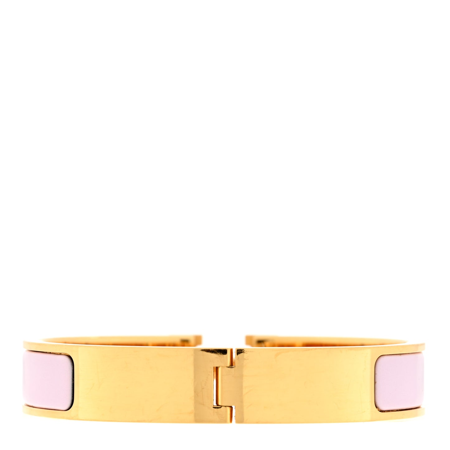 Enamel Narrow Clic Clac H Bracelet PM Rose Candeur