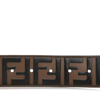 Fendi Vitello F is Fendi Bi-Color FF 1974 Embossed Belt 95 38 Maya Black 6 of 8