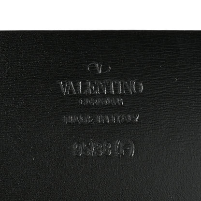 Valentino Garavani Glossy Calfskin VLogo Reversible 70mm Belt 95 38 Saddle Brown Black 5 of 7