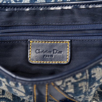Christian Dior Monogram Saddle Bag Blue 6 of 8