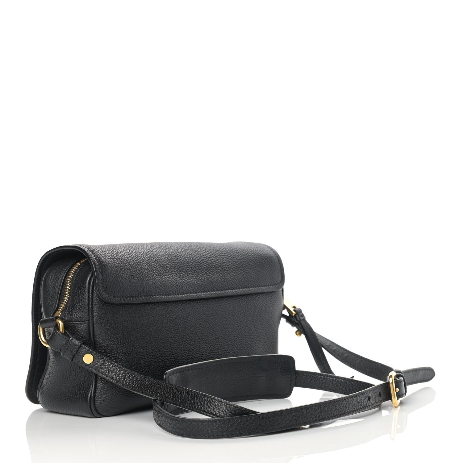 Prada Vitello Phenix Crossbody Bag Black 3 of 14
