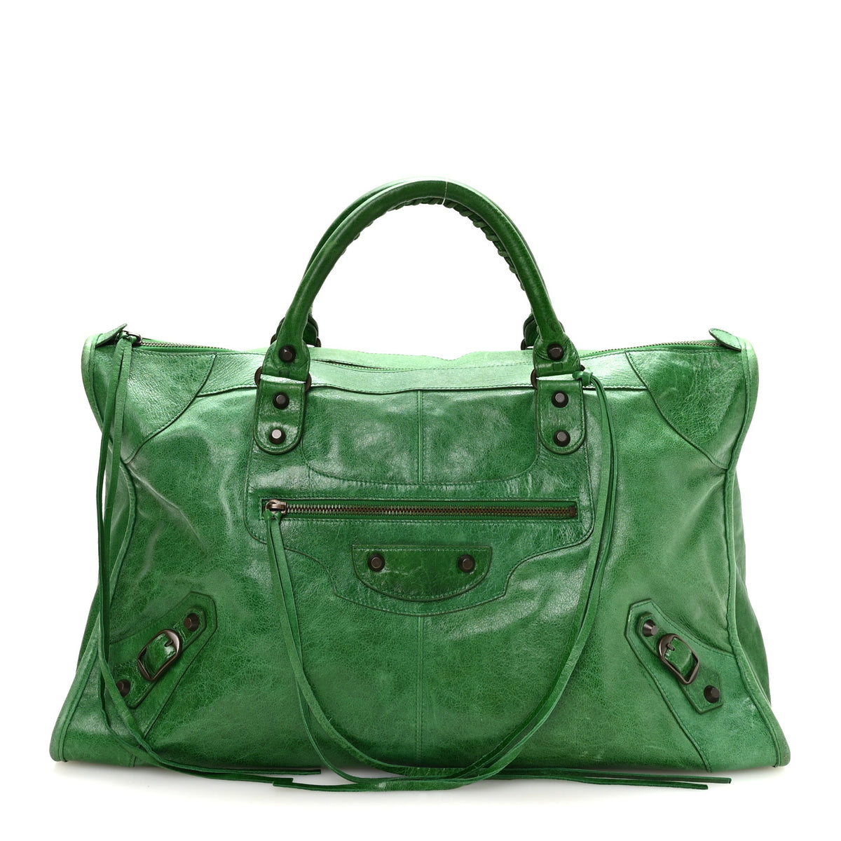 Balenciaga Agneau Classic Hardware Work Vert Gazon 1 of 11