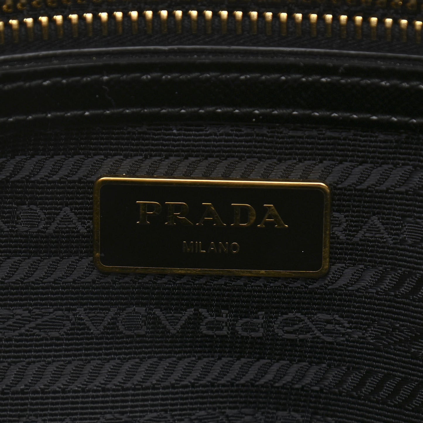 Saffiano Vernice Mini Galleria Double Zip Tote Black
