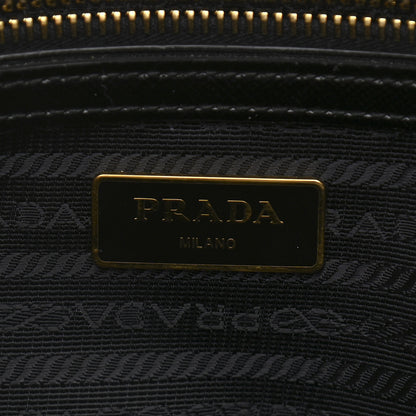 Prada Saffiano Vernice Mini Galleria Double Zip Tote Black 6 of 11