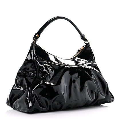Gucci Patent Large D Ring Hobo Black 3 of 12