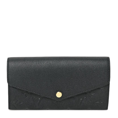Louis Vuitton Empreinte Sarah Wallet NM Black 1 of 8
