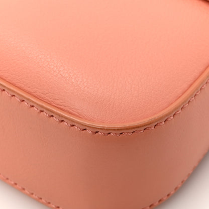 Fendi Vitello Flamingo Crystal Baguette Rosa Pesca 13 of 17