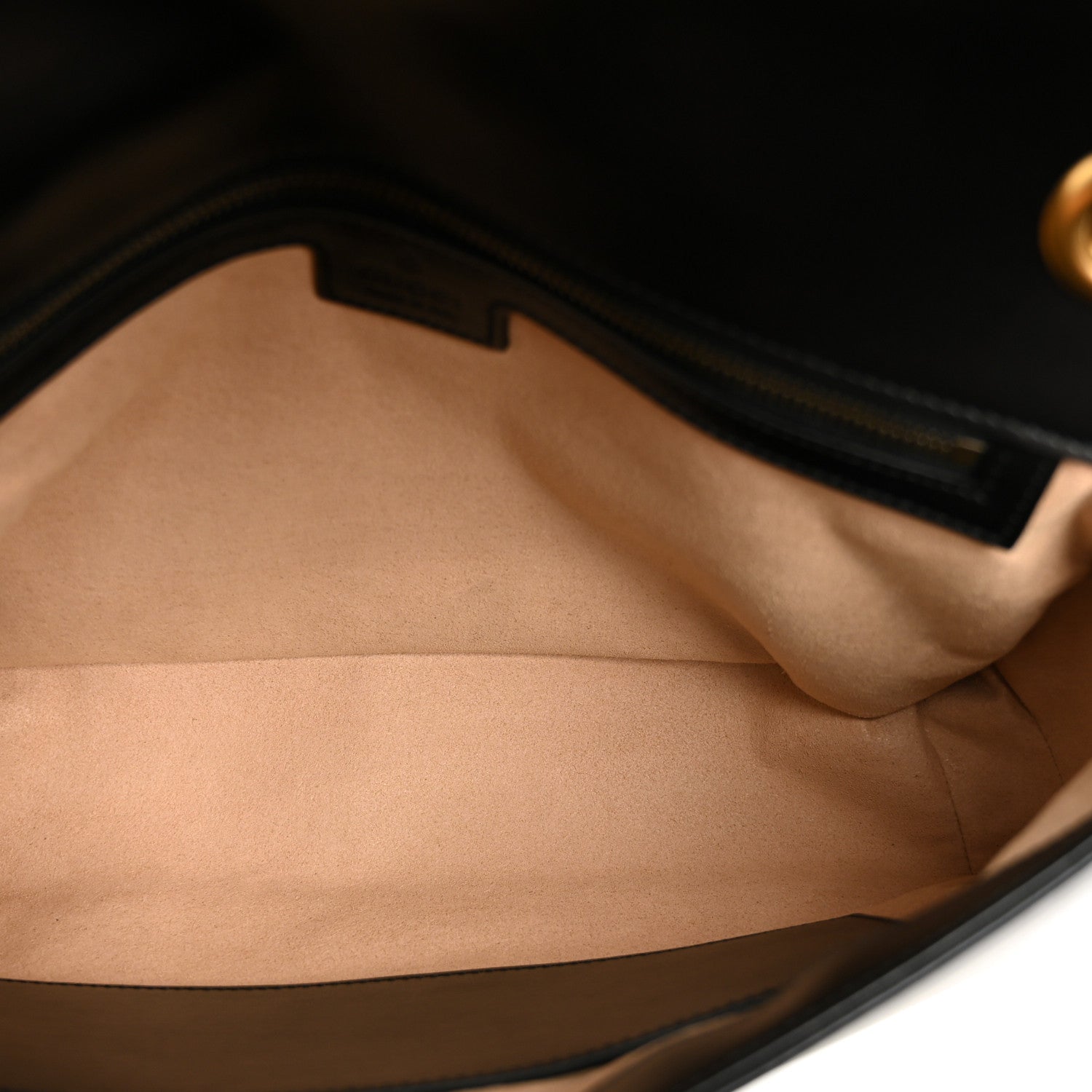 Gucci Calfskin Matelasse Medium GG Marmont Shoulder Bag Black 5 of 11