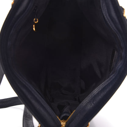 Chanel Caviar CC Shoulder Bag Navy 5 of 10