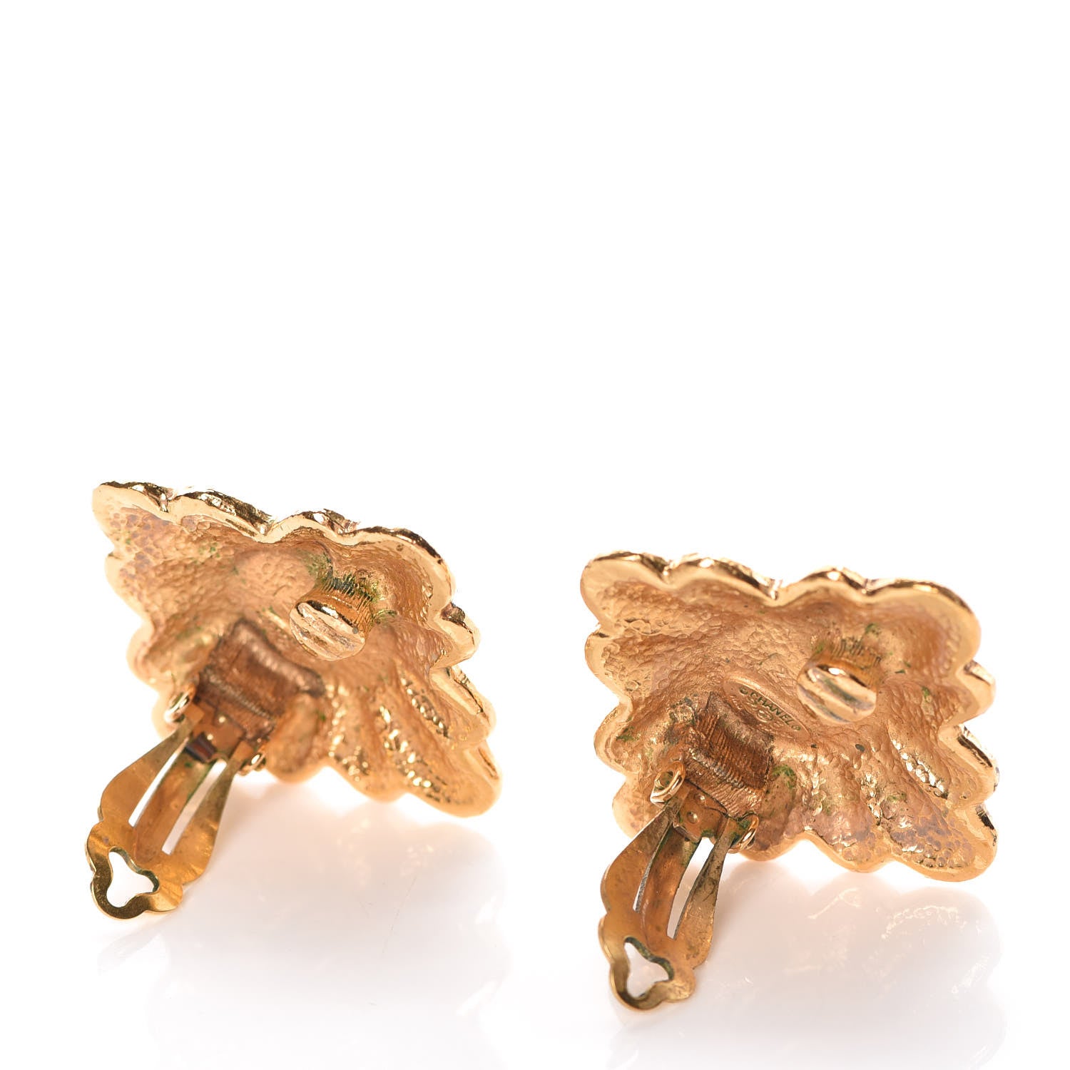 Chanel Pearl CC Clip On Earrings Gold 3 of 4