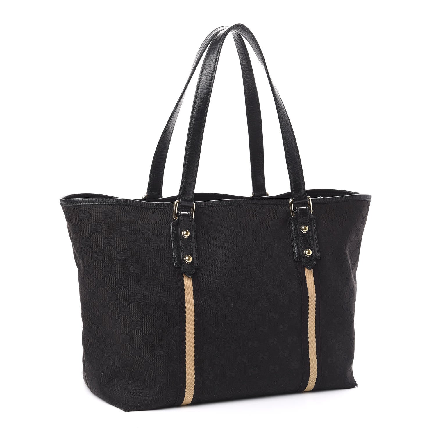 Gucci Monogram Large Jolicoeur Tote Black 3 of 13