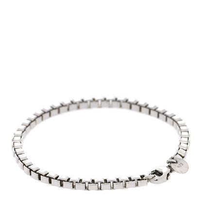 Tiffany Sterling Silver 4mm Venetian Link Bracelet 3 of 7