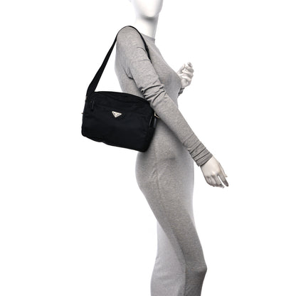 Prada Nylon Vela Messenger Bag Black 2 of 10