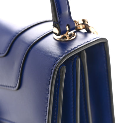 Bulgari Calfskin Serpenti Forever Top Handle Blue 15 of 15