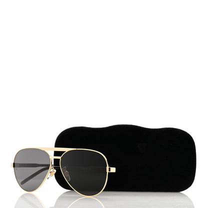 Gucci Acetate Aviator Sunglasses GG1163S Gold Tortoise 8 of 8