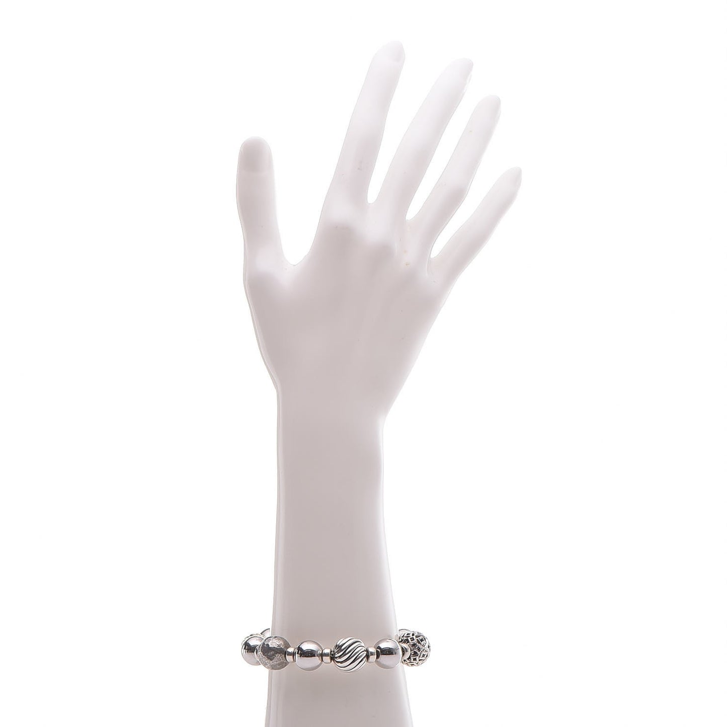 Sterling Silver 18K Yellow Gold 12-14mm Elements Bracelet