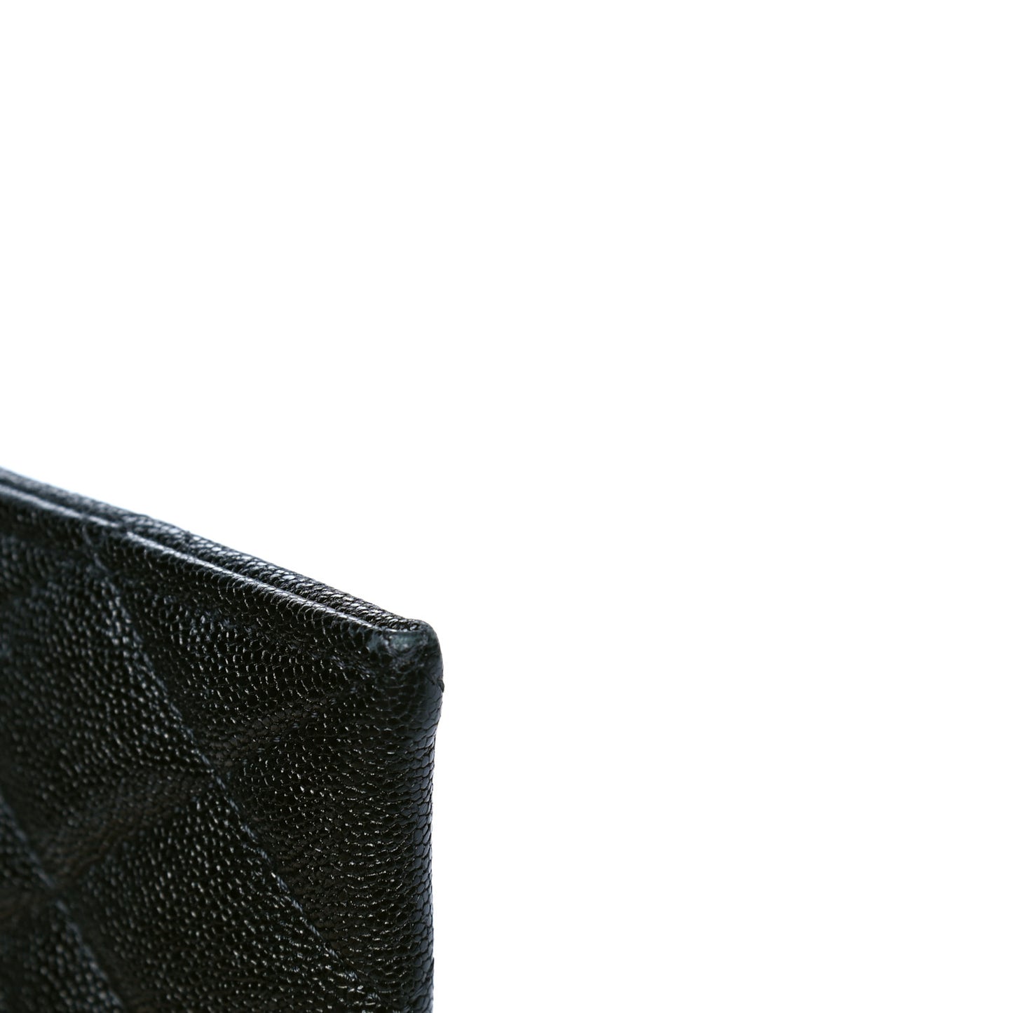 Caviar Quilted Classic Zip Boy Pouch Black