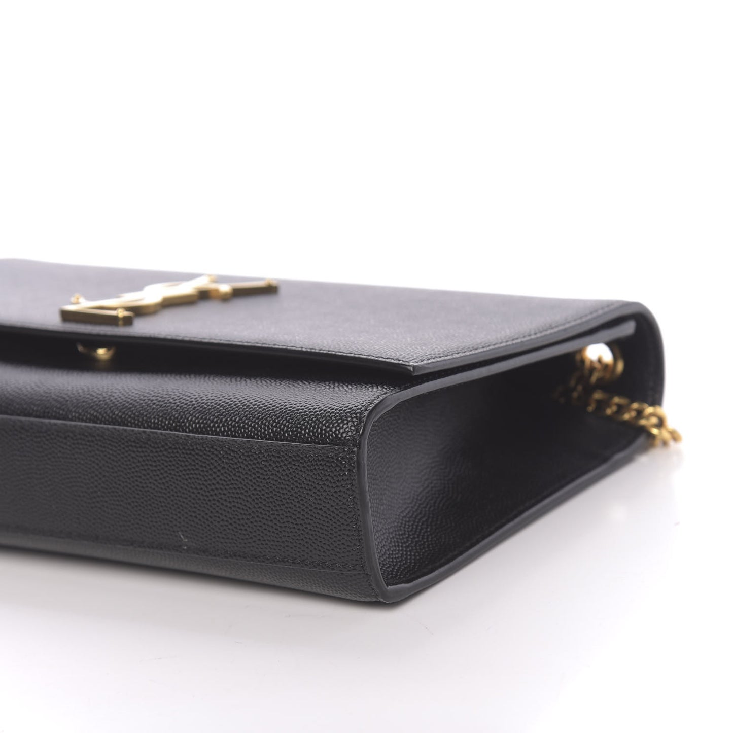 Grain De Poudre Medium Classic Monogram Kate Satchel Black