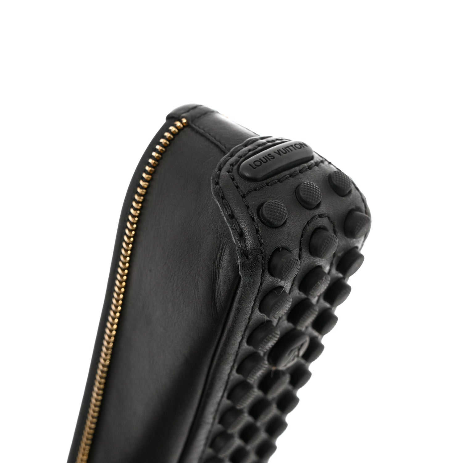 Louis Vuitton Calfskin Zip Oxford Ballerina Flats 40 Black 9 of 10