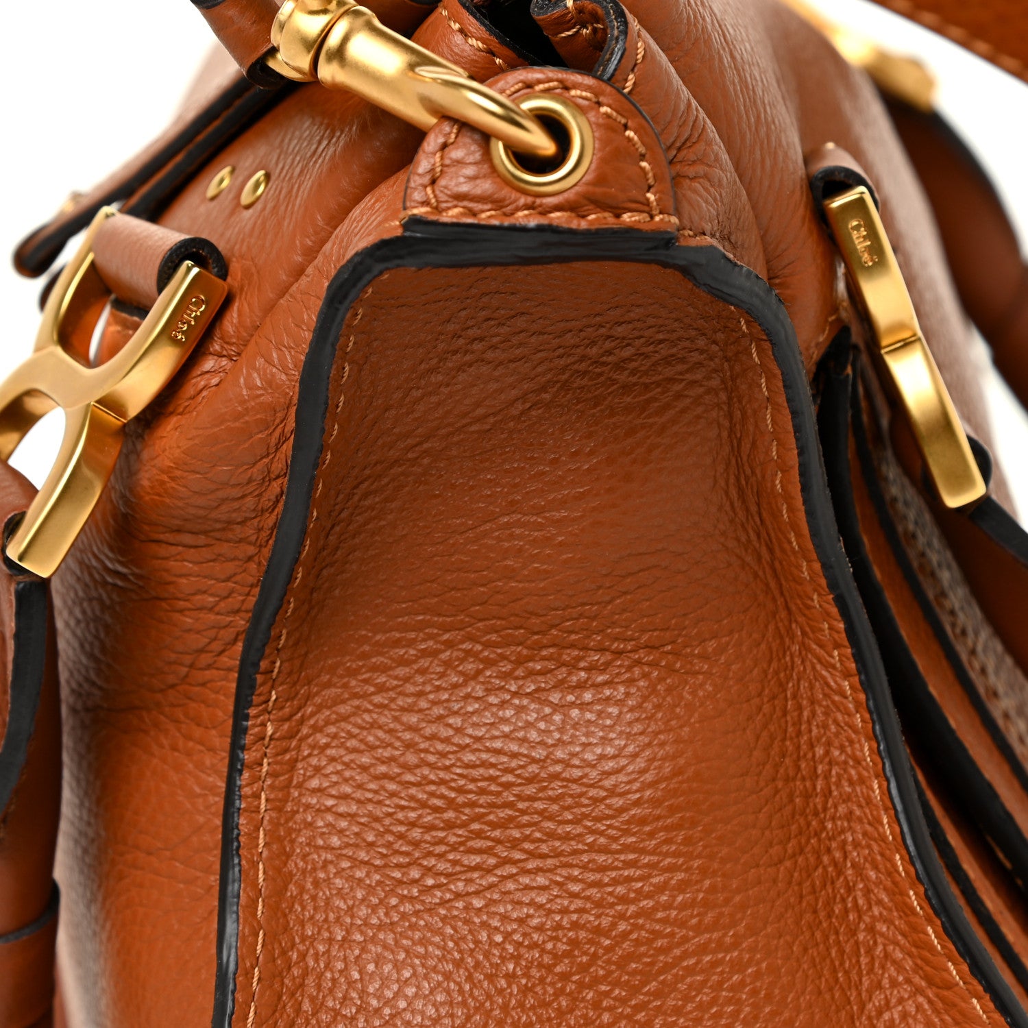 Chloe Calfskin Medium Marcie Satchel Tan 12 of 12