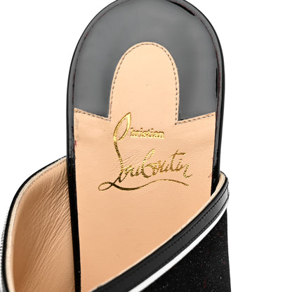 Christian Louboutin Specchio Patent Interior 85 Slide Sandals 40 Black 6 of 8