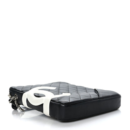 Chanel Calfskin Quilted Medium Cambon Messenger Black White 4 of 10
