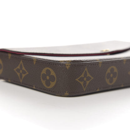 Louis Vuitton Monogram Pochette Felicie Chain Wallet Fuchsia 7 of 10