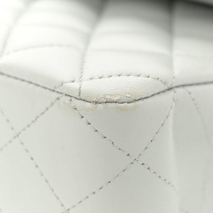 Chanel Lambskin Quilted Medium Double Flap Light Blue 12 of 14
