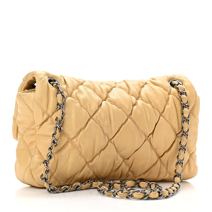 Chanel Calfskin Quilted Medium Bubble Quilt Flap Bag Beige 3 of 11