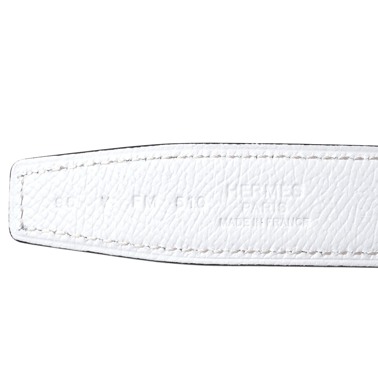 Epsom Swift 24mm Mini Constance H Belt 95 38 White Etoupe