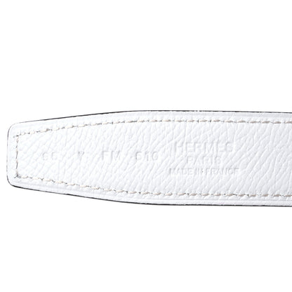 Hermes Epsom Swift 24mm Mini Constance H Belt 95 38 White Etoupe 3 of 4