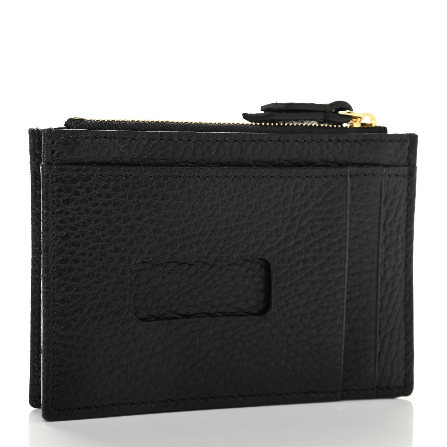Dollar Calfskin GG Marmont Coin Case Card Holder Black