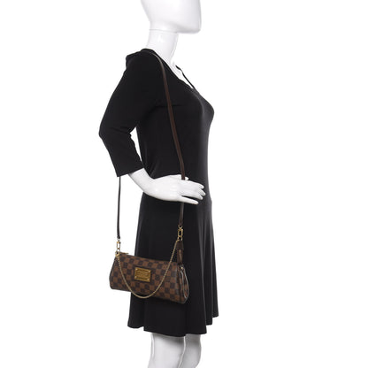 Louis Vuitton Damier Ebene Eva Clutch 2 of 8