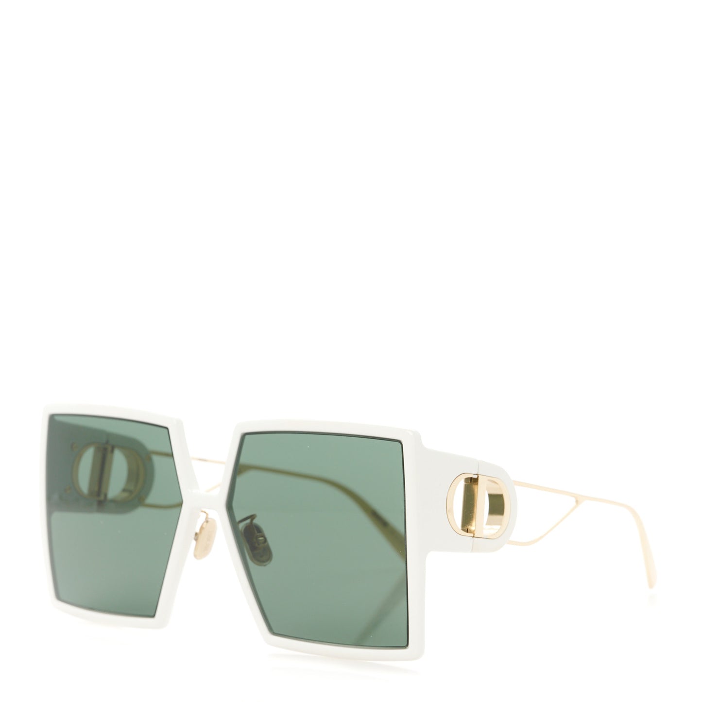 Square Mirrored 30 Montaigne Sunglasses White