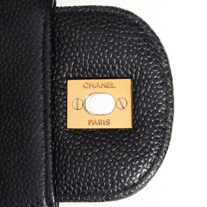 Chanel Caviar Jumbo Single Flap Black 7 of 7
