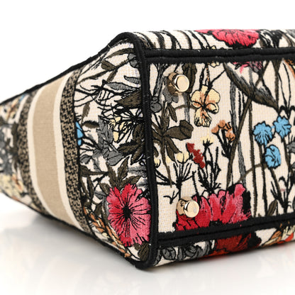 Christian Dior Canvas Embroidered Mille Fleurs Medium Lady D-Lite Multicolor 9 of 11