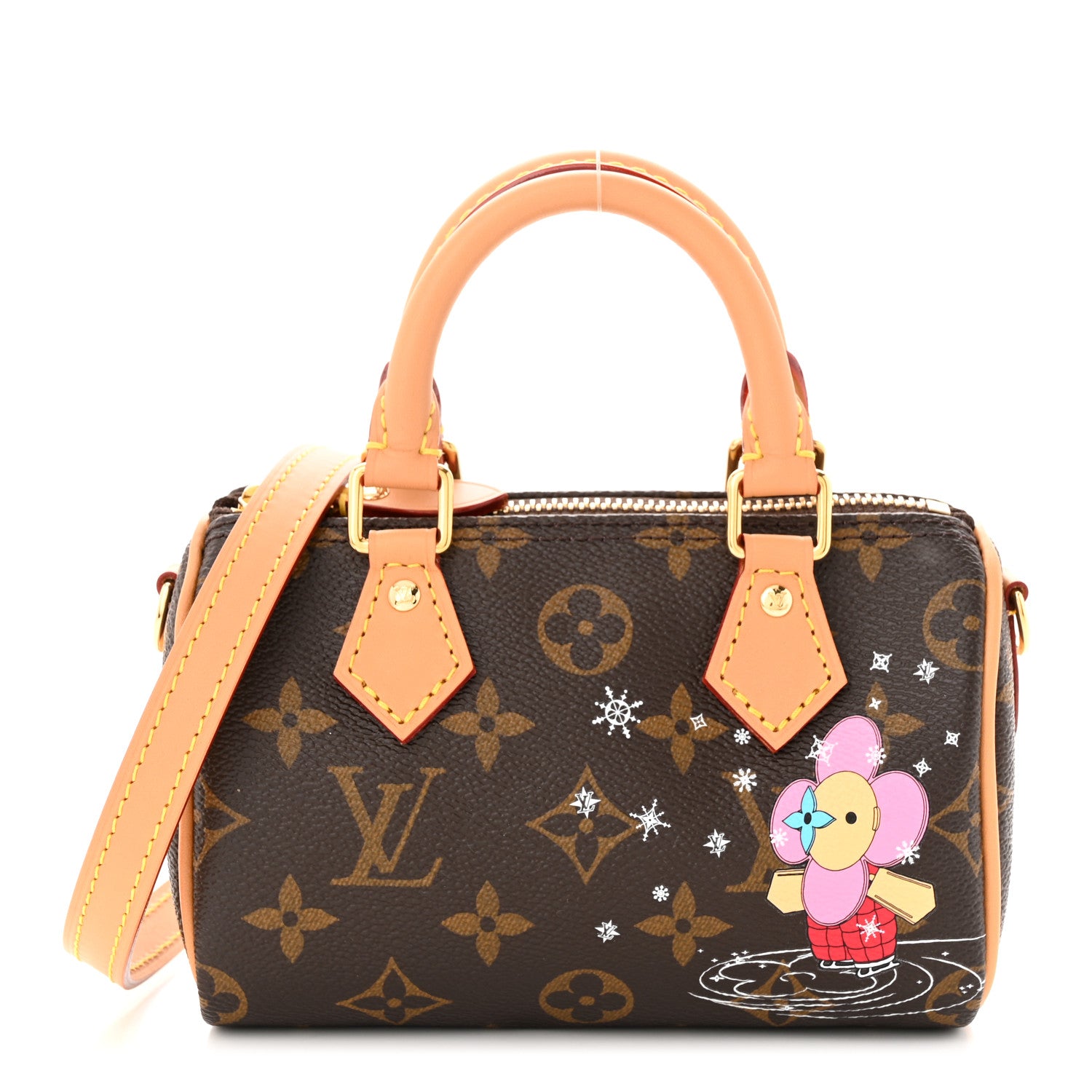 Louis Vuitton Monogram Vivienne Ice Skating Nano Speedy Bandouliere Pink 1 of 11