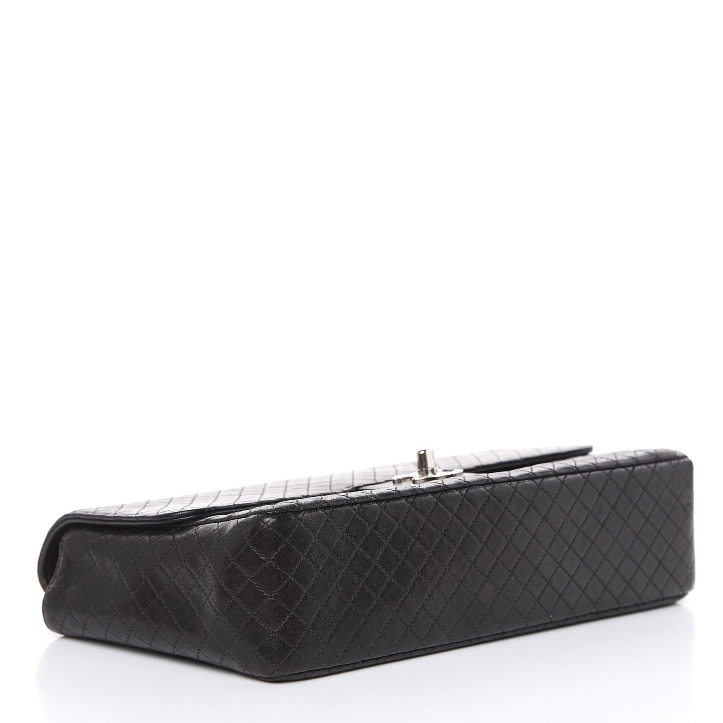 Lambskin Micro Quilted Medium Single Flap Black
